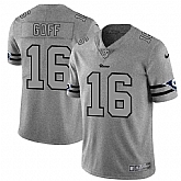 Nike Rams 16 Jared Goff 2019 Gray Gridiron Gray Vapor Untouchable Limited Jersey Dyin,baseball caps,new era cap wholesale,wholesale hats